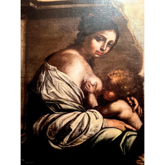 Francesco Furini, Christian Charity, 1600s, Oil on Canvas For Sale - Image 4 of 11