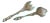 Arthur Court Calla Flowers & Rabbits Salad Servers For Sale
