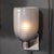 Modernist Hand-Blown Smoked Cerulean Hive Murano Glass & Nickel Fitted Sconces For Sale - Image 4 of 12