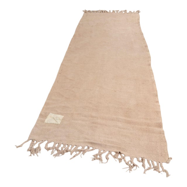 Camel Colour Hemp Kilim Runner For Sale