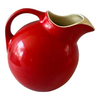 Vintage Hall's Superior Quality Red Pitcher For Sale