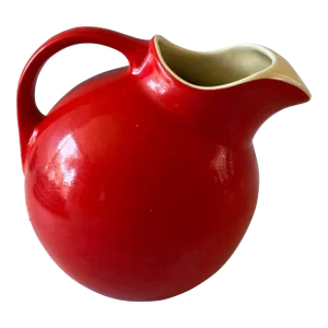Vintage Hall's Superior Quality Red Pitcher