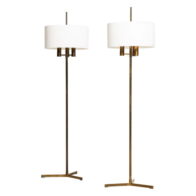 Metal Danish Floor Lamps, 1950s, Set of 2 For Sale - Image 7 of 7