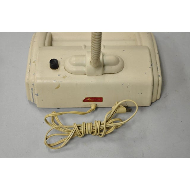 Vintage Acme Lite Beige Mid Century Modern Retro Adjustable Gooseneck Desk Lamp For Sale - Image 10 of 12