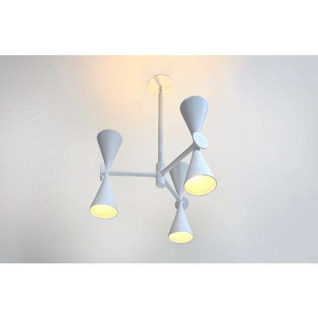 2020s Organic Modern Plaster of Paris Geometric Chandelier, Villette Chandelier For Sale - Image 5 of 13
