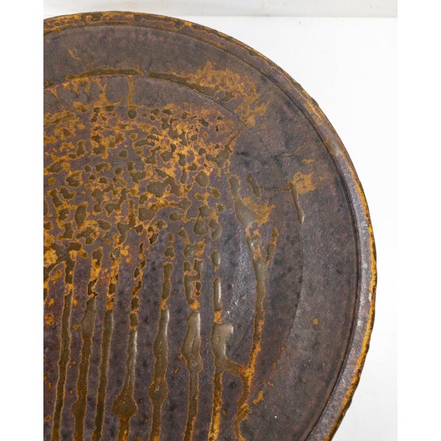 Late 20th Century Mid-Century Modern Contemporary Studio Art Pottery Charger by Henry Gerhardt For Sale - Image 5 of 12