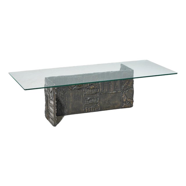 Paul Evans for Directional Pe70 Mid Century Signed Resin Coffee Table For Sale