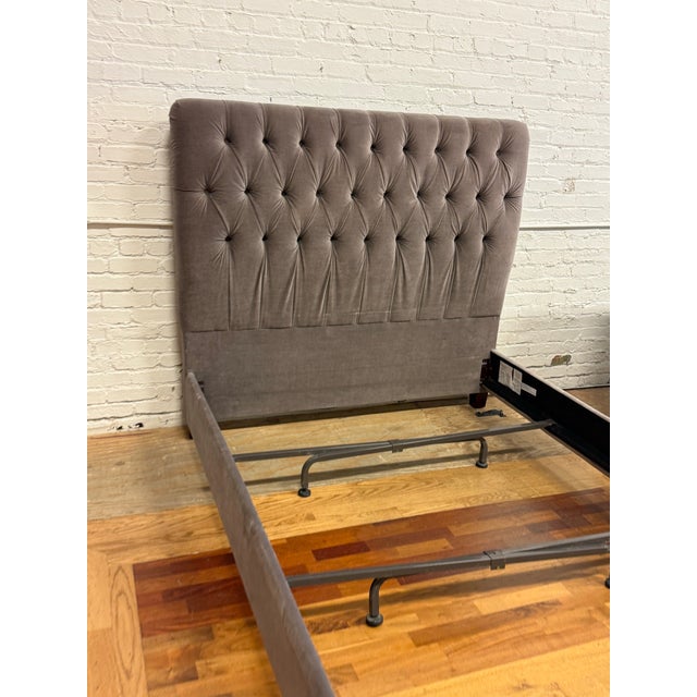 Restoration Hardware Queen Size Restoration Hardware Fairmont Bed Frame For Sale - Image 4 of 12