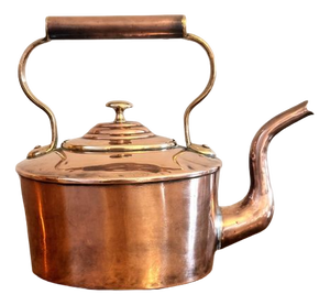 Small Antique George III Copper Kettle, 1800