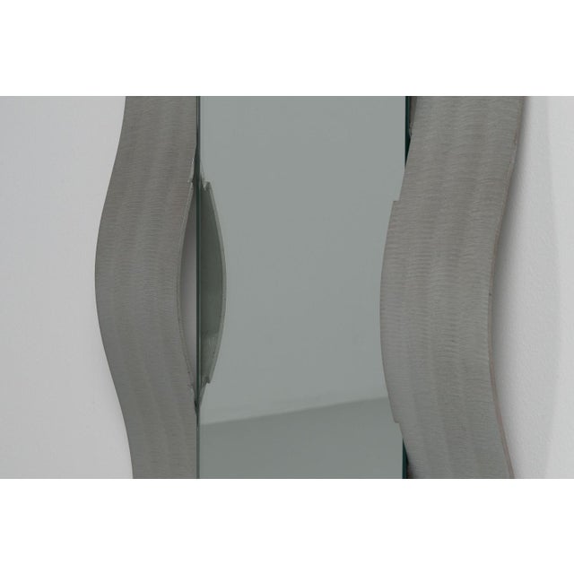 Waved Wall Mirror from Lorenzo Burchiellaro, Italy, 1975 For Sale - Image 6 of 14