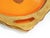 Mid-Century Modern Vintage 1930s Large Amber Elegant Glass Gold Encrusted Serving Tray For Sale - Image 3 of 3