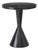 Gabe Leather Accent Table, Black For Sale