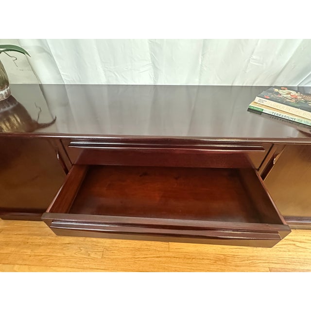 Bernhard Pedersen & Son 1960s Bernhard Pedersen Danish Teak Credenza | Vintage Scandinavian Sideboard For Sale - Image 4 of 9