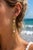 Green Peridot & Pearl Drop Multi-Shape Earrings, Silver, Gold, Pair For Sale - Image 8 of 9