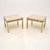 A stunning pair of vintage Italian brass and marble side tables, dating from the 1970’s. They are of outstanding quality,...
