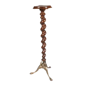 18th Century Baroque Style Walnut Column