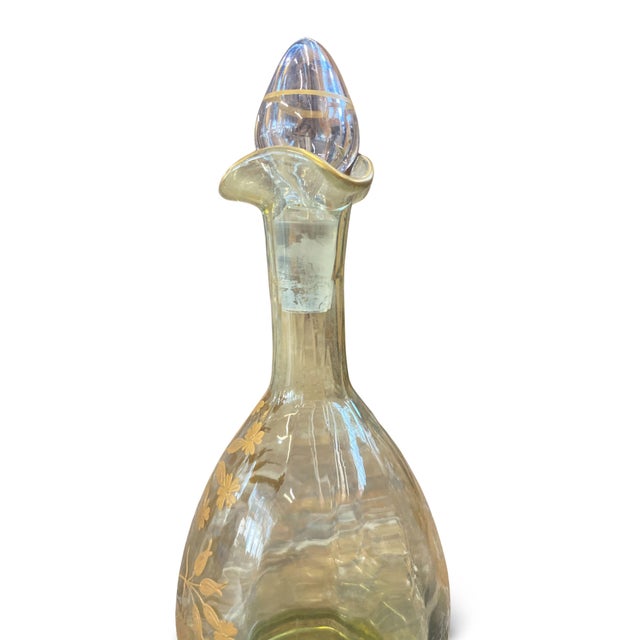 Gold Decanter in Gilded Crystal from Baccarat, 1900s For Sale - Image 8 of 13