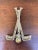 Metal Vintage Double Golf Club Brass Door Knocker For Sale - Image 7 of 8