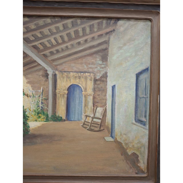 William Adam (1846-1931) Beautiful Courtyard / Patio Painting For Sale In San Francisco - Image 6 of 9