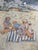 Yves Wacheux, The Blue Beach, 20th Century, Mixed Media on Paper, Framed For Sale - Image 6 of 11