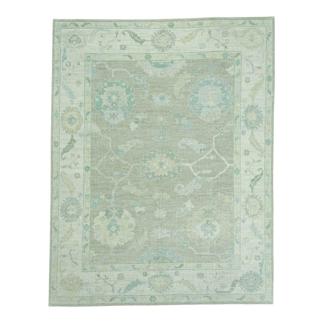 Turkish Oushak Rug 8' x 10'3" #19305 For Sale