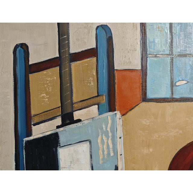 Lumière D’atelier, Contemporary Artist’s Studio Oil Painting, Framed by Sophie Dumont, 2025 For Sale - Image 4 of 9
