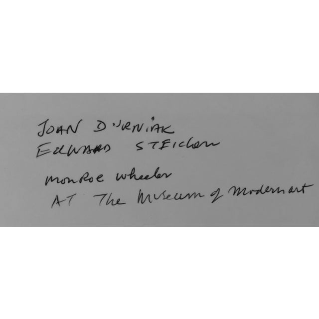 Black Fred McDarrah, Vintage Silver Gelatin Signed Photograph Edward Steichen, MoMA Photo, 1962 For Sale - Image 8 of 9