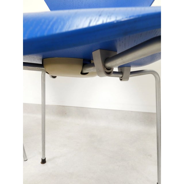 Blue Butterfly Chairs by Arne Jacobsen for Fritz Hansen, 2001, Set of 4 For Sale - Image 14 of 18