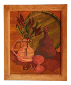 Mid Century Abstract Still Life Painting