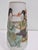 White Japanese Opaline White Glass Vase Hand Painted with Geishas 1950s For Sale - Image 8 of 12