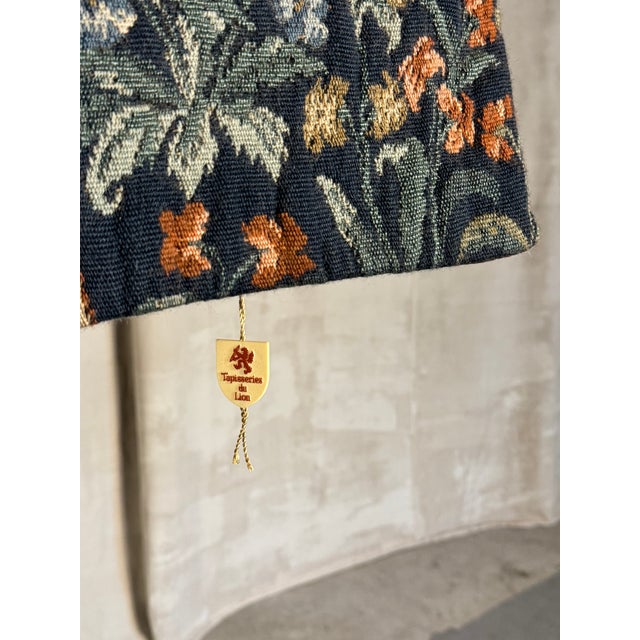 Blue French Tapisseries Du Lion “La Scène Galante” Tapestry | Circa 1950 For Sale - Image 8 of 18