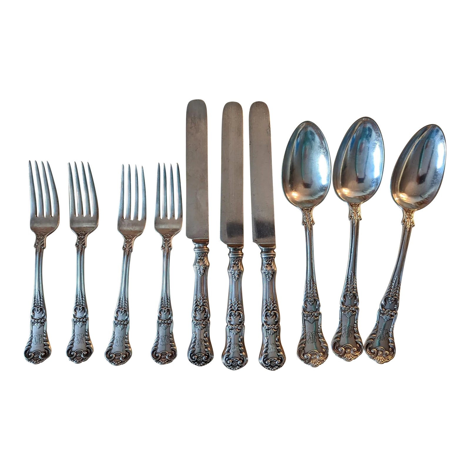 Antique Richmond Gorham Flatware Set 10 Pieces Chairish