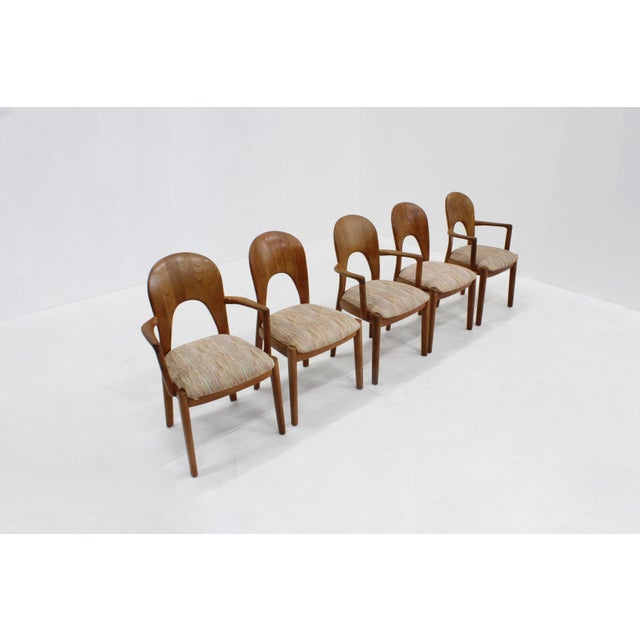 Vintage Danish solid teak dining room chairs designed by Niels Koefoed for Koefoed´s Hornslet in the 1960s. High quality...