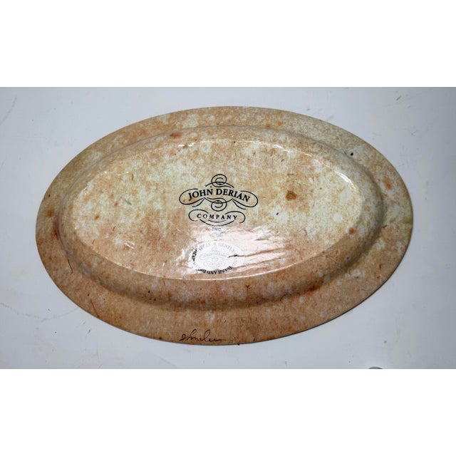 Boho Chic John Derian Signed Nautilus Seashell Decoupage Glass Platter 14” For Sale - Image 3 of 8