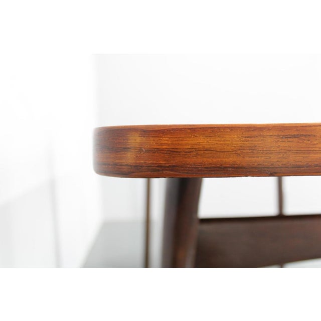 Brown Large Danish Wooden Dining Table, 1960s For Sale - Image 8 of 16