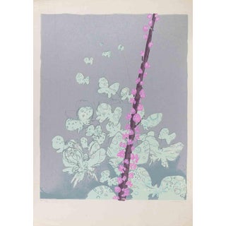 Edolo Masci, Butterflies, 1980s, Lithograph For Sale