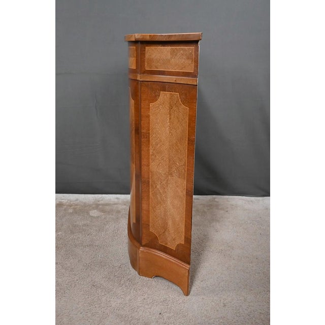 Marquetry Console Table in Mahogany For Sale - Image 10 of 12