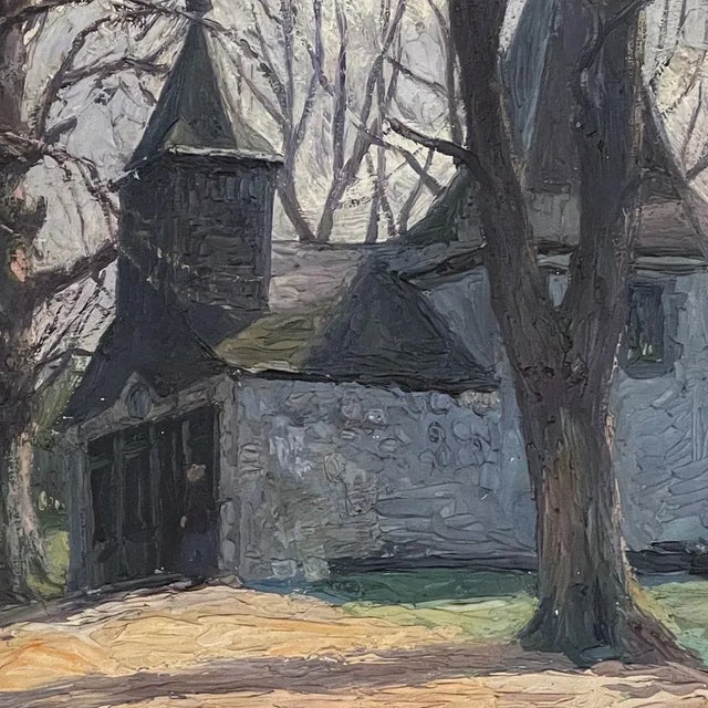 Antique Framed Oil Painting on Board by J S Burnet For Sale - Image 10 of 12