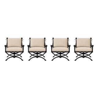 Kreiss Mykonos Patio Lounge Chairs Set of 4 For Sale