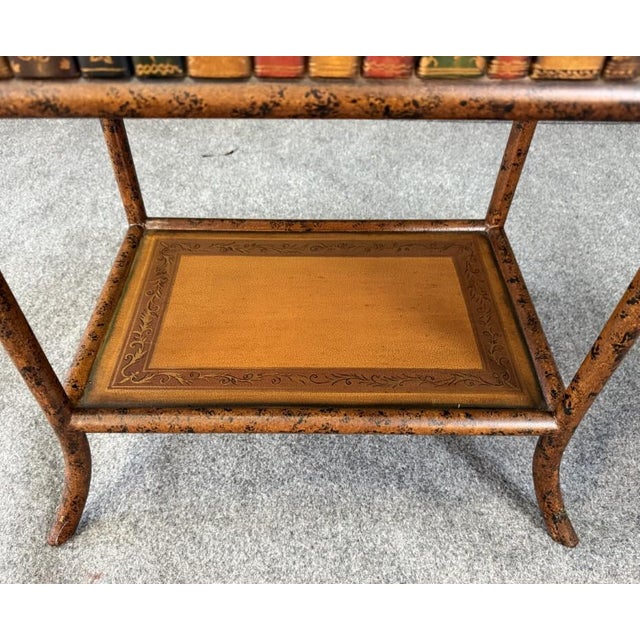 Maitland-Smith Book-Themed Plant Stand For Sale - Image 11 of 11