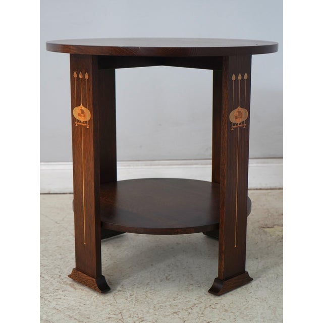 Age: C.2008 Details: Finish No.32 High Quality Construction Arts & Crafts Nice Inlay Work Throughout Harvey Ellis Design...