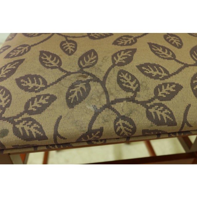 1990s Set of 6 Jasper Modern Design Cherry Finish Bar Stools For Sale - Image 5 of 11