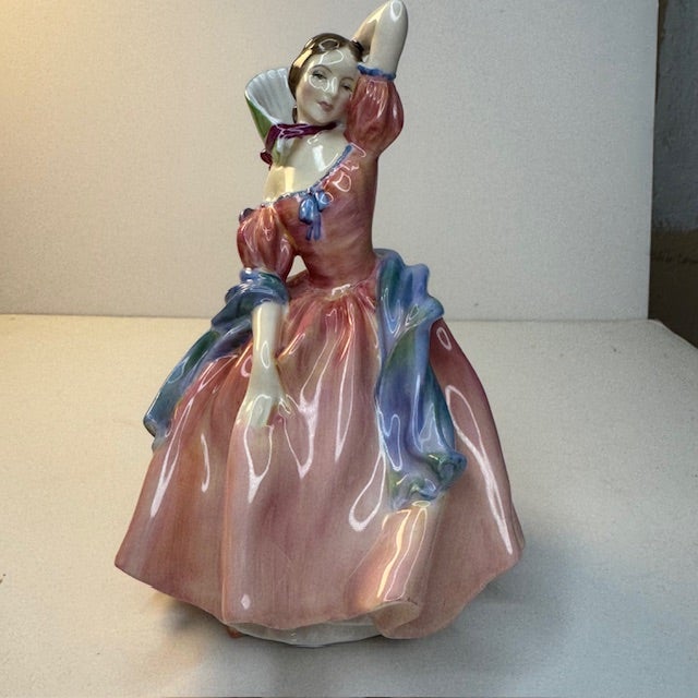 Vintage 1952 Royal Doulton May Time Figurine Hn2113 Pink Blue Bone China For Sale - Image 13 of 13