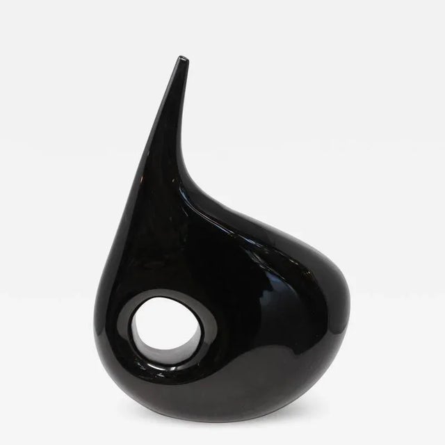 Contemporary "Black Hole" Murano Glass Vase For Sale - Image 3 of 7