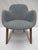 Gray Walter Knoll Sheru Armchair in Grey Fabric (New) For Sale - Image 8 of 8