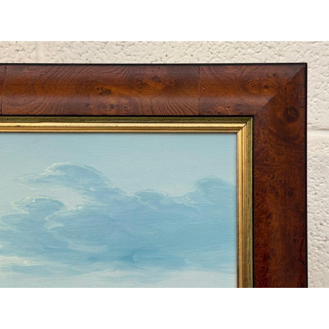 Seascape with Waves Breaking on Rocks - Oil on Canvas by 20th Century Artist 1985 Circa For Sale - Image 15 of 16