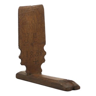 Rustic Farmhouse Folk Art Schwingstock / Ornament, 1832 For Sale