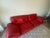 Authentic Poltrona Frau Ouverture red leather sofa made in Italy. Beautiful designer piece in genuine red leather with...