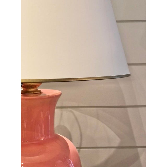 Coral Table Lamp With Gold Base