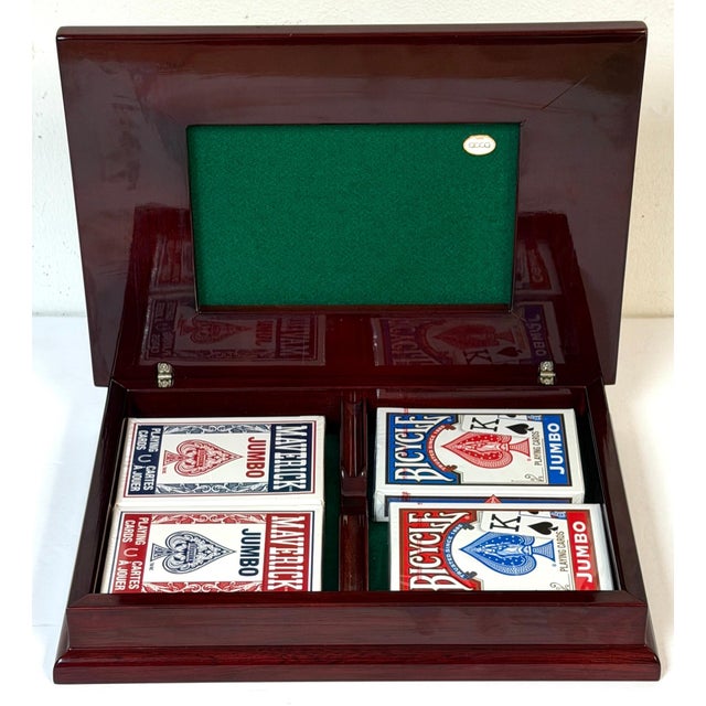 Mid-Century Modern Sterling Silver & Enamel Playing Card Box, Castellini, Italy For Sale In West Palm - Image 6 of 18